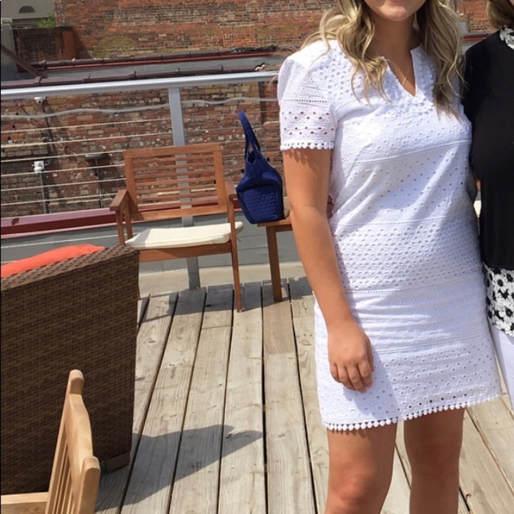 White lace dress!